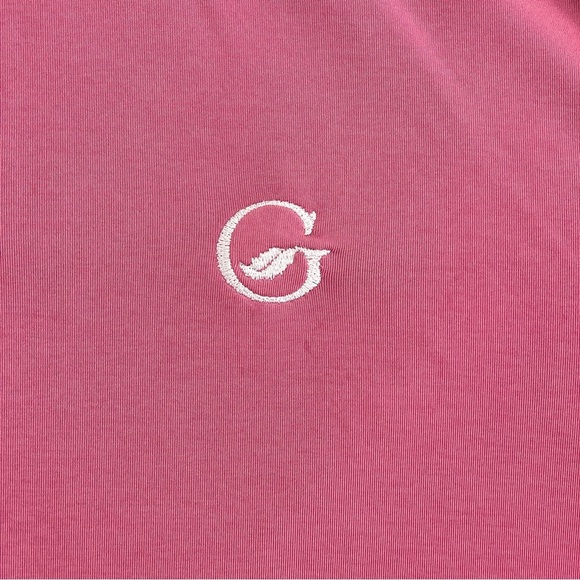 Peter Millar Mens Golf Polo Shirt Size M Pink Polyester Short Preppy Casual - Picture 5 of 16